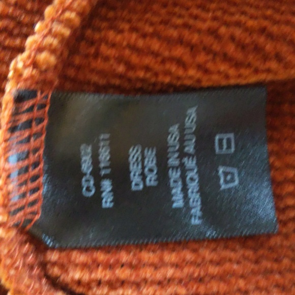 Amadi Rust Color Dress Robe - Picture 8 of 8